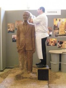 Bruges, Belgium; Barack Obama in Chocolate!