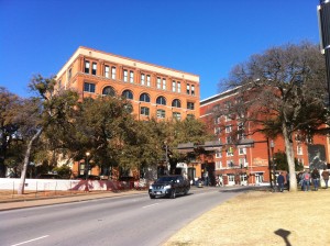 The Book Depository from which JFK was shot when in Dallas